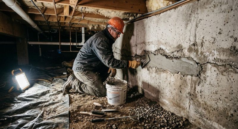 Basement Foundation Repair in Mount Holly, NC