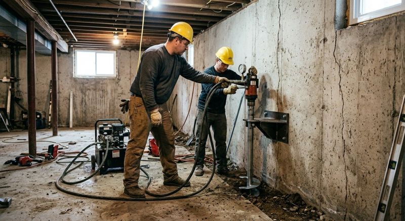 Basement Stabilization in Matthews, NC