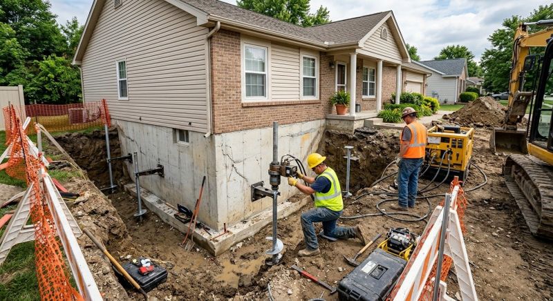 Building Foundation Repair in Belmont, NC
