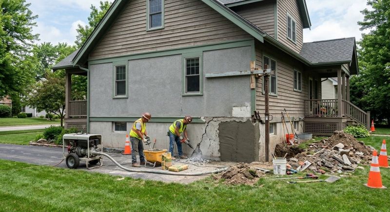 Building Foundation Repair in Concord, NC