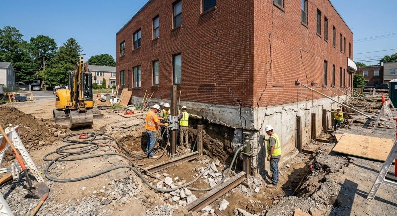 Building Foundation Repair in Locust, NC
