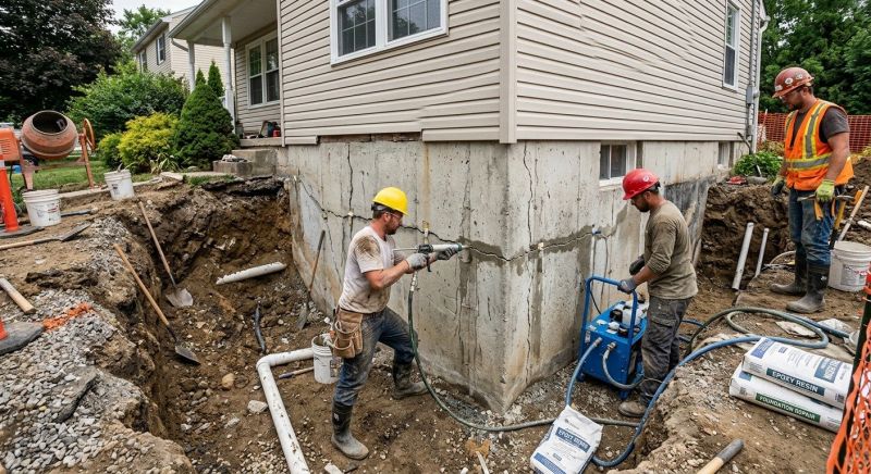Cracked Foundation Repair in Matthews, NC
