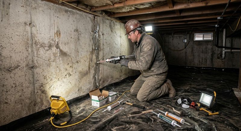 Cracked Foundation Repair in Locust, NC