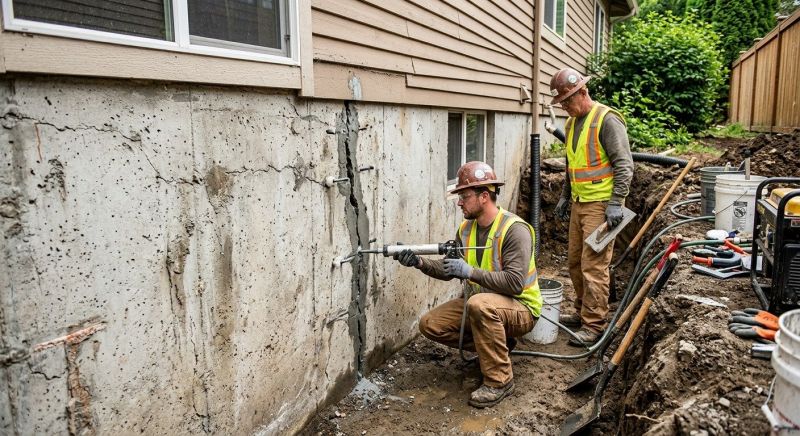 Cracked Foundation Repair in Mount Holly, NC