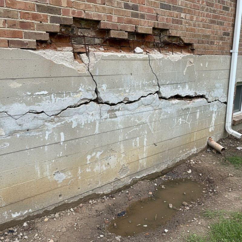 Cracked Foundation Repair in Waxhaw, NC