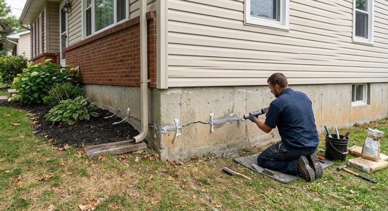 Cracked Foundation Repair in York County, SC