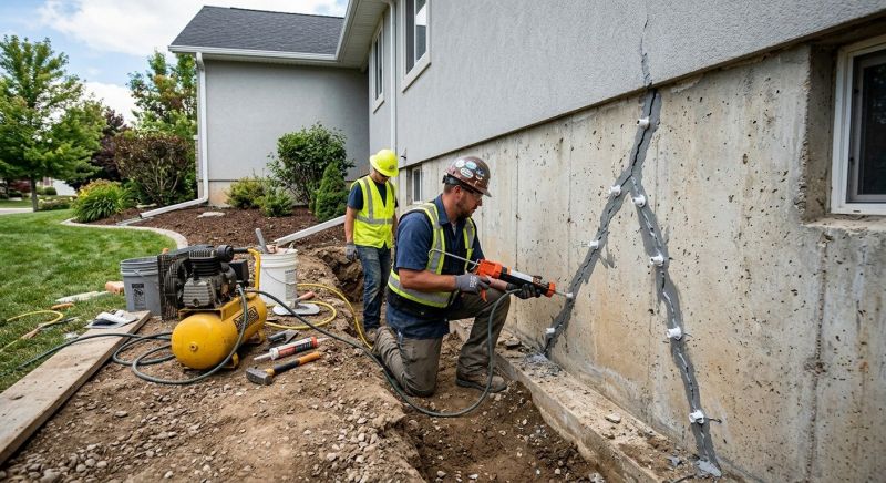 Foundation Crack Repair in Huntersville, NC
