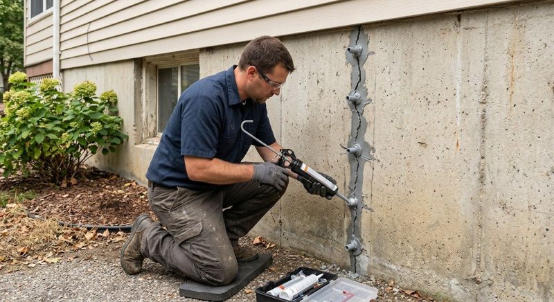 Foundation Crack Sealing in Matthews, NC