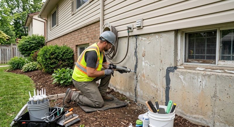 Foundation Crack Sealing in Matthews, NC