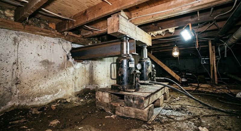 Foundation Jacking in Concord, NC