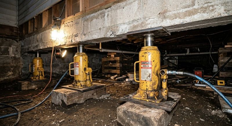 Foundation Jacking in Indian Trail, NC