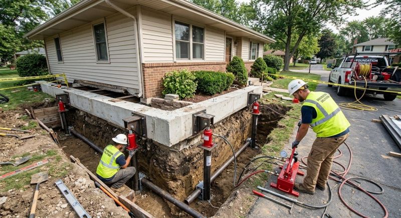 Foundation Jacking in Wingate, NC