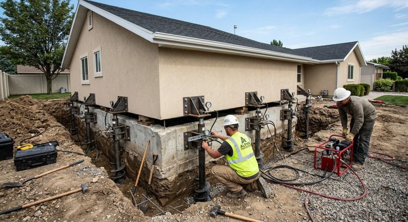 Foundation Pier Leveling in Matthews, NC