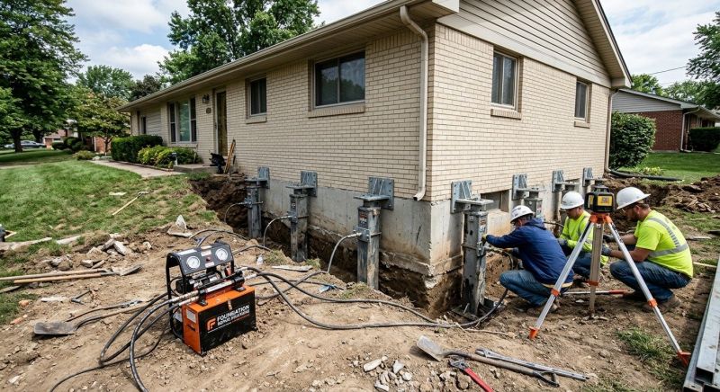 Foundation Pier Leveling in Matthews, NC