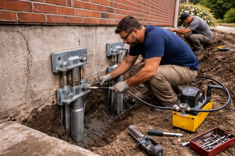 Foundation Pier Repair in Matthews, NC
