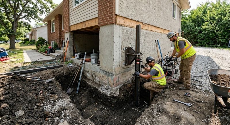 Foundation Pier Repair in Matthews, NC