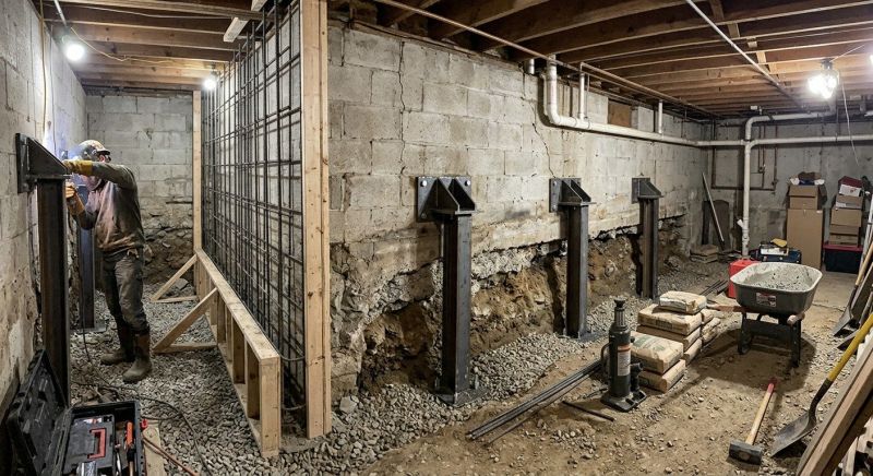 Foundation Stabilizing in Waxhaw, NC