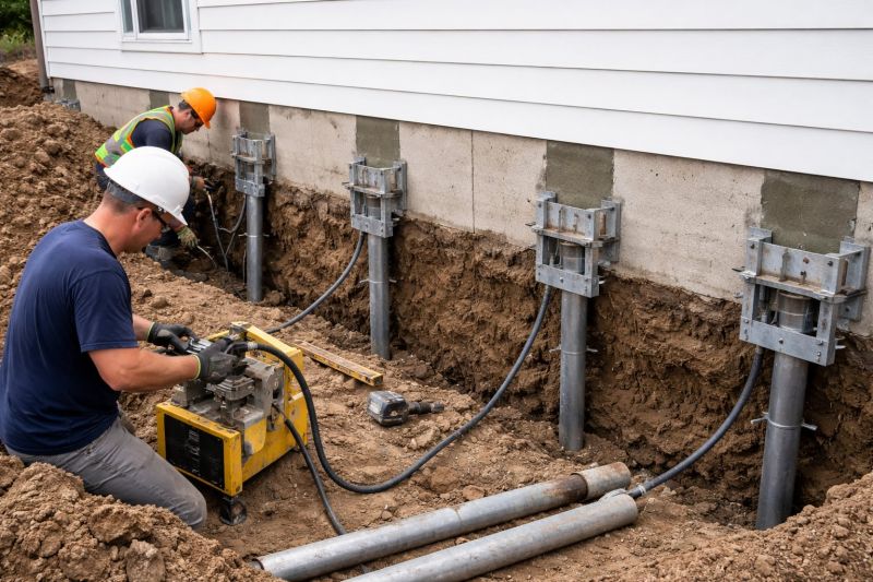 Helical Piers Installation in Matthews, NC