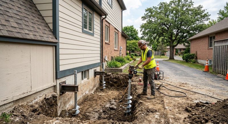 Helical Pile Installation in Matthews, NC