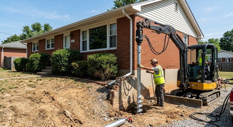 Helical Pile Installation in Matthews, NC