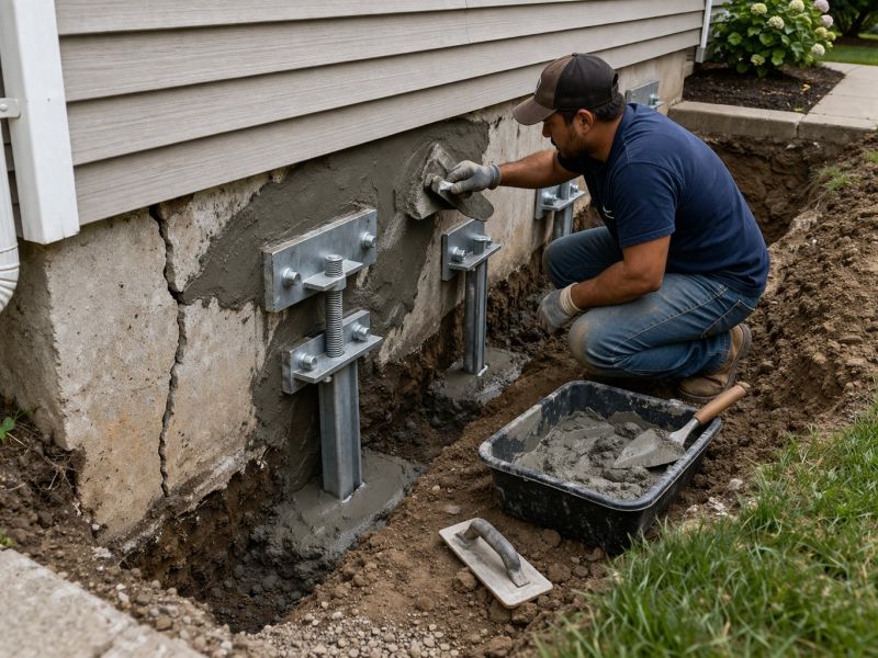 House Foundation Repair in Locust, NC
