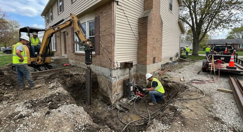 Sinking Foundation Repair in Concord, NC