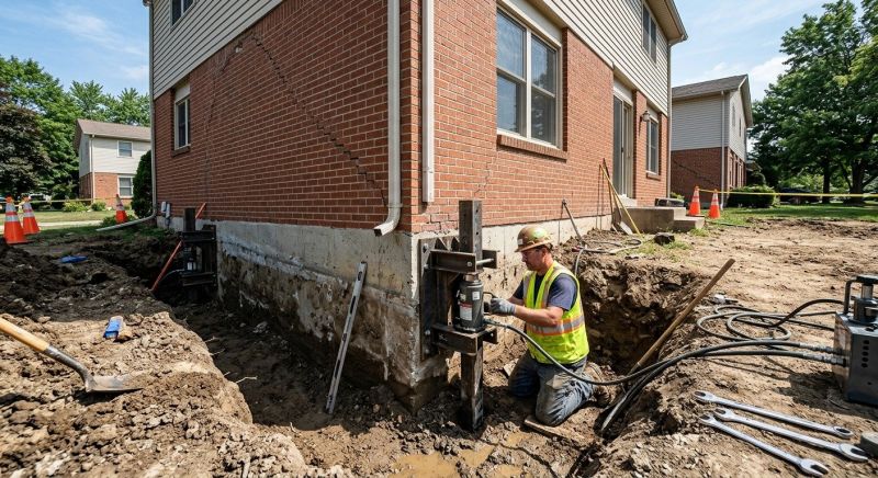 Sinking Foundation Repair in Matthews, NC