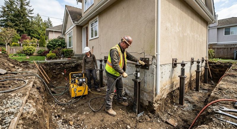 Sinking Foundation Repair in Matthews, NC