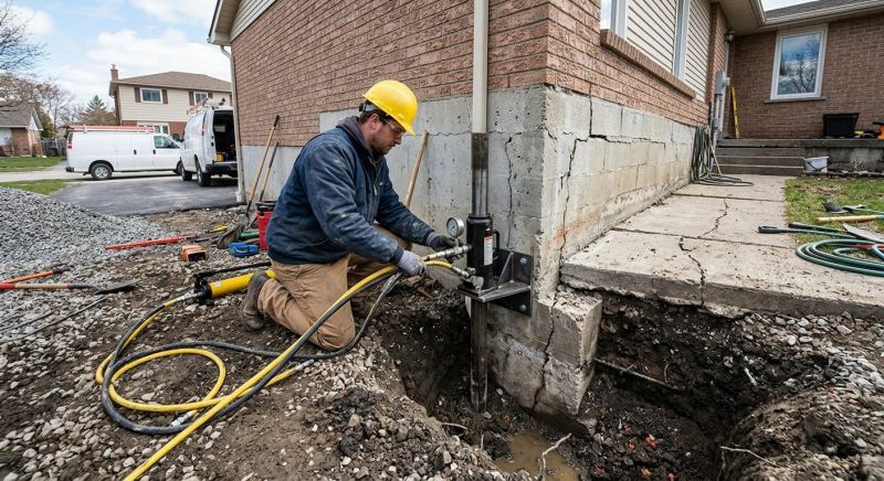 Sinking Foundation Repair in Monroe, NC