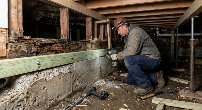 Sinking Foundation Repair in Monroe, NC